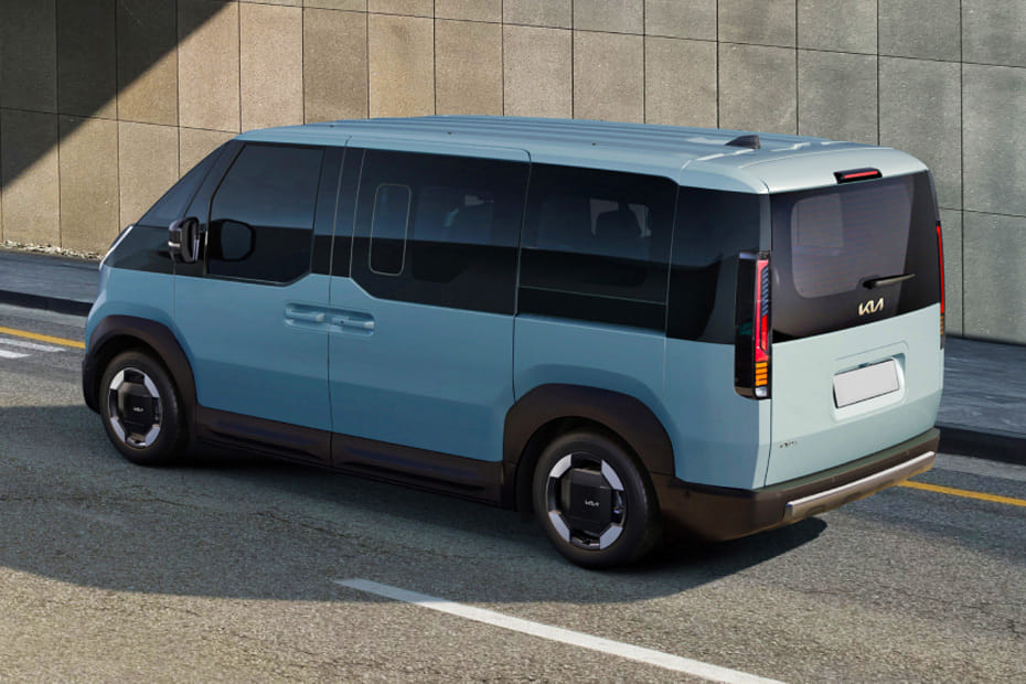 Rear Cross Side View of KIA PV5