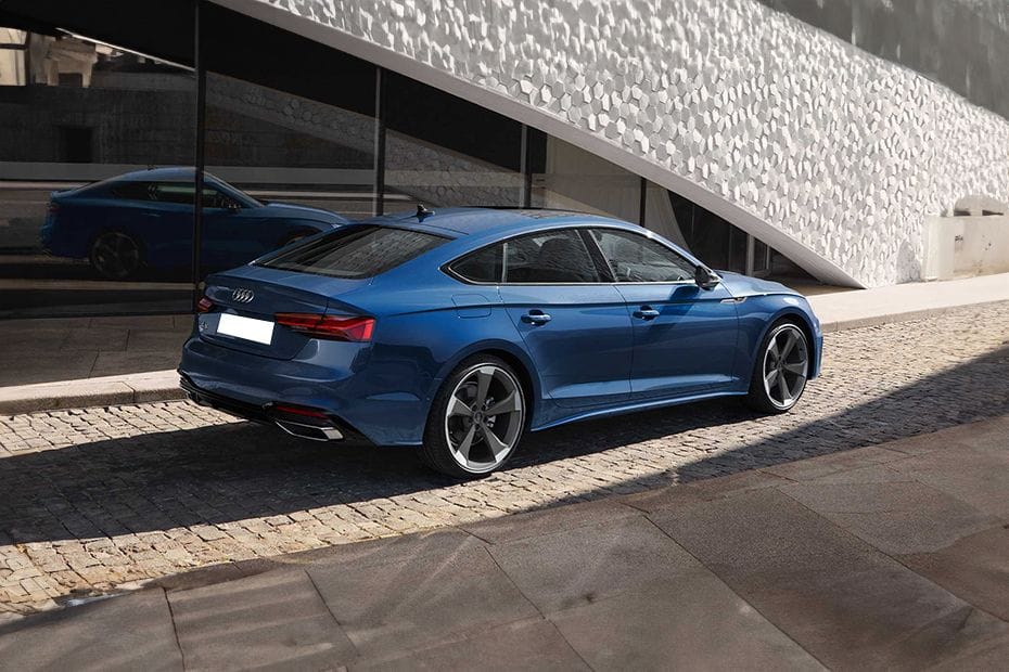 Rear Cross View of Audi A5 Sportback