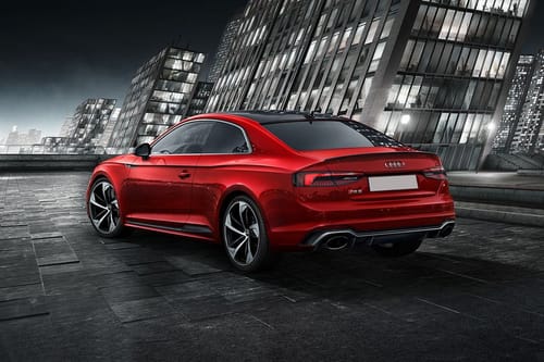 Rear Cross Side View of Audi RS 5 Coupe