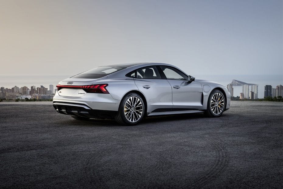 E-tron GT Rear angle view
