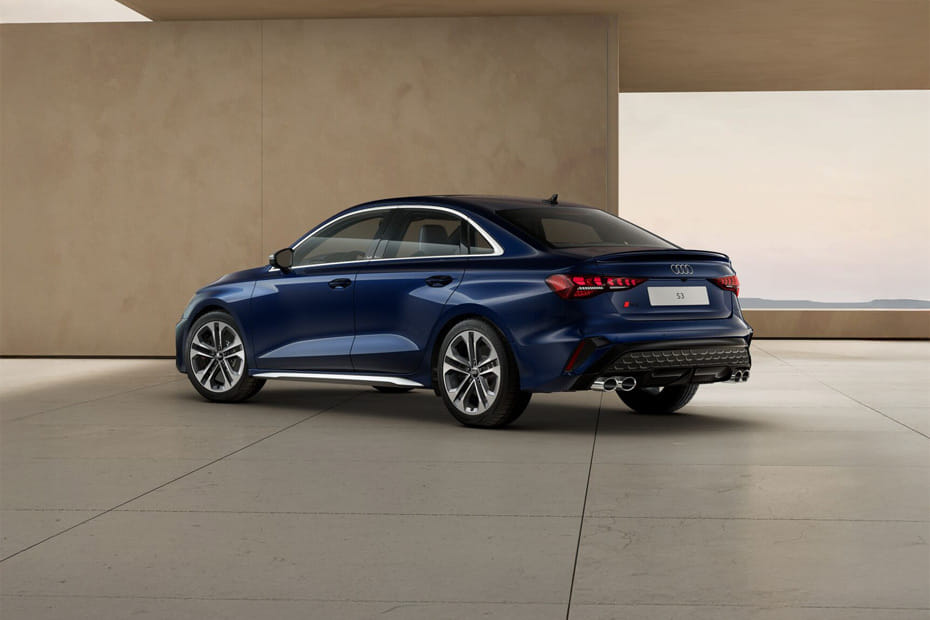 Rear Cross Side View of Audi S3