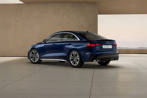 Rear Cross Side View of Audi S3