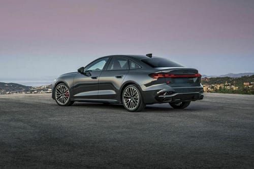 Rear Cross Side View of Audi A5 Sedan