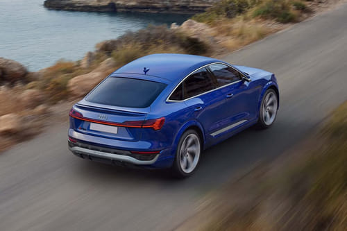 SQ8 E-tron Rear angle view