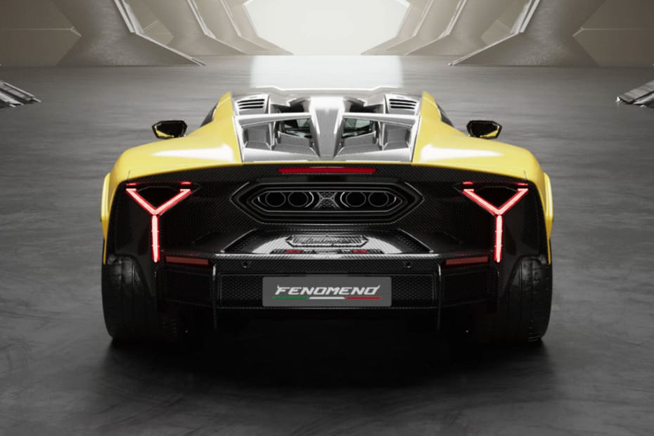 Full Rear View of Lamborghini Limited Series