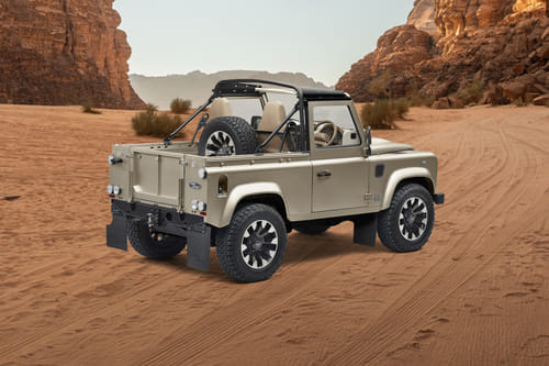 Classic Defender Rear angle view