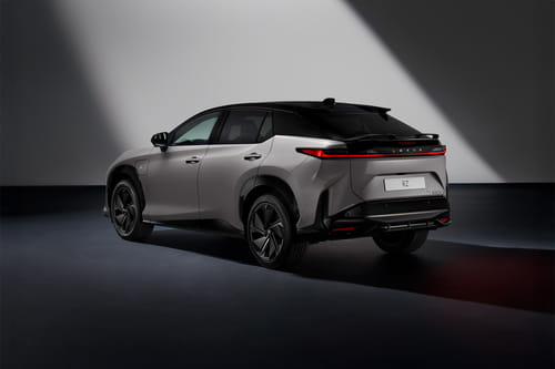 Rear Cross Side View of Lexus RZ