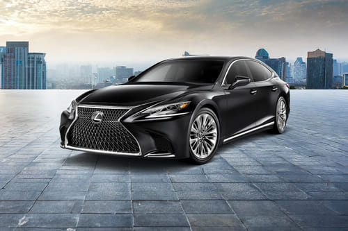 لكزس  LS Front angle low view