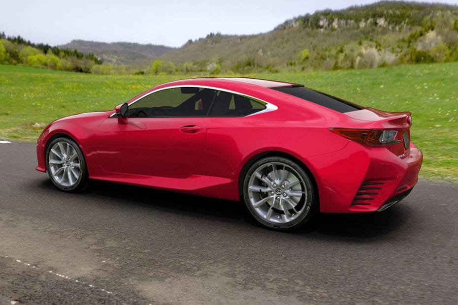 Rear Cross View of لكزس RC