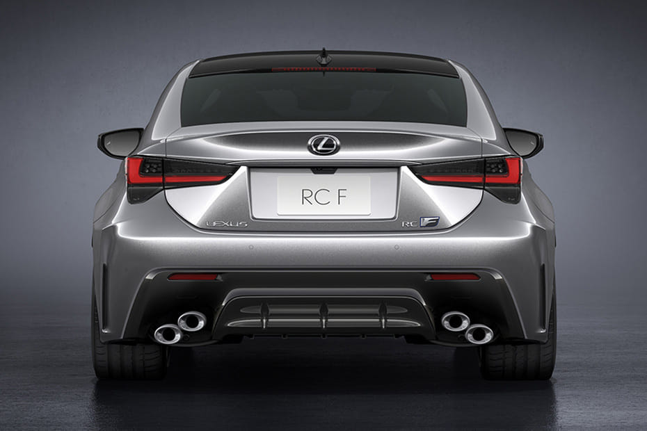 Full Rear View of Lexus RC F