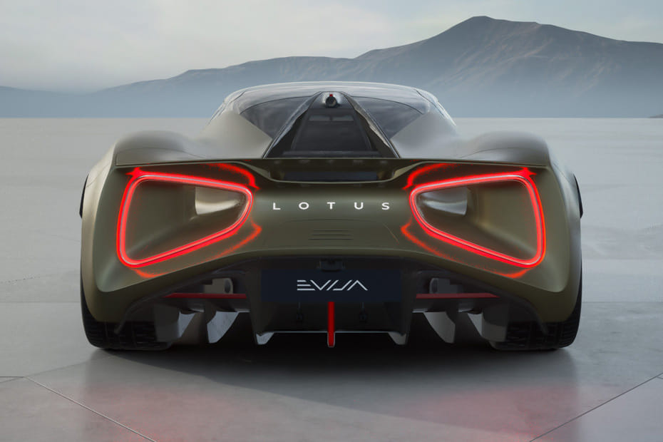 Full Rear View of Lotus EVIJA