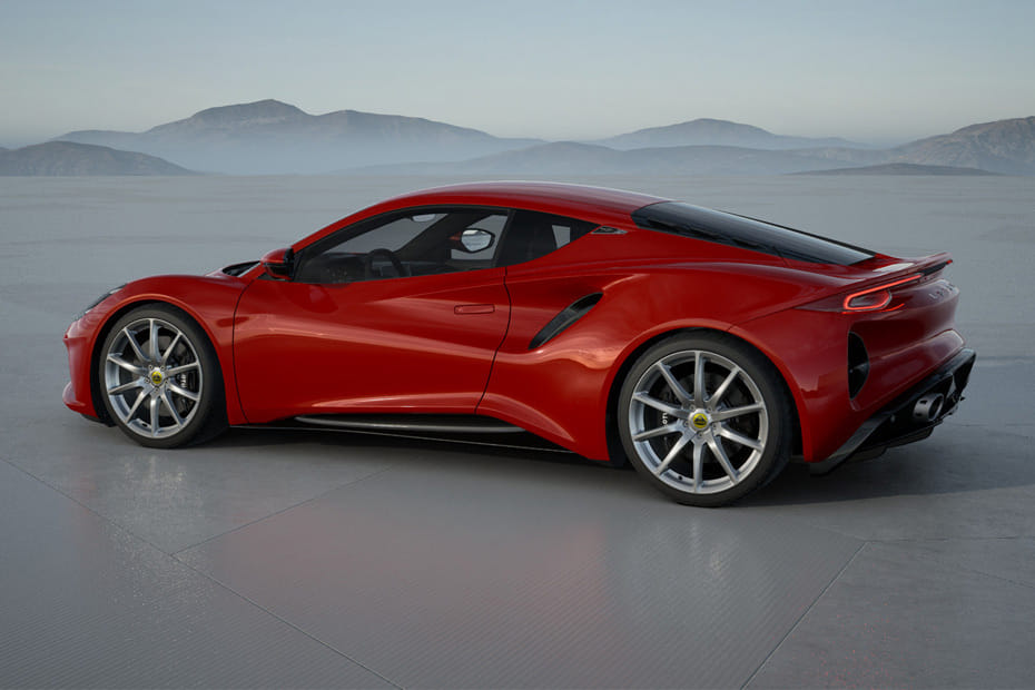 Rear Cross View of Lotus EMIRA