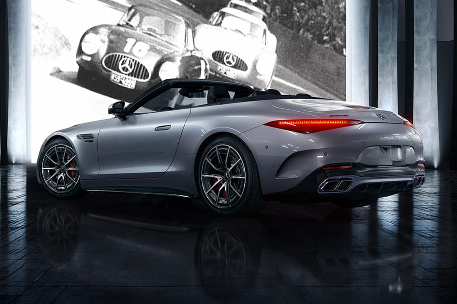 Rear Cross Side View of Mercedes-Benz AMG SL 2026 