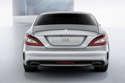 Full Rear View of Mercedes-Benz CLS-Class Coupe