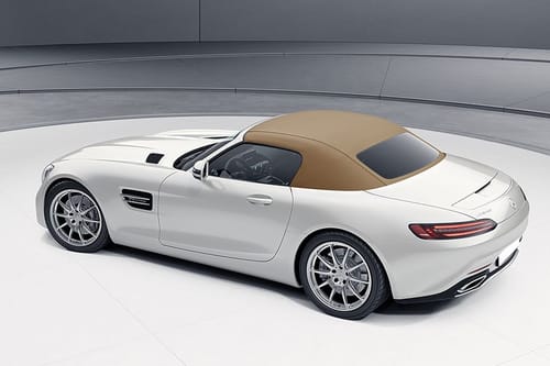 Rear Cross View of Mercedes-Benz AMG GT