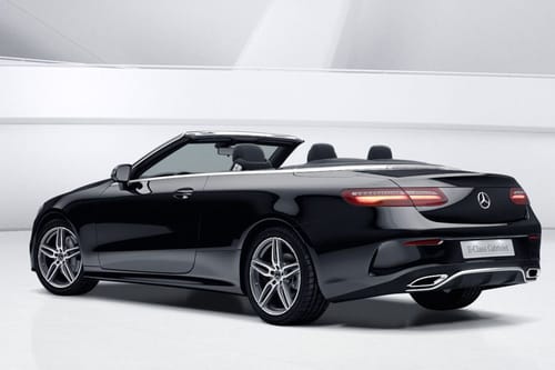 Rear Cross Side View of Mercedes-Benz E-Class Cabriolet