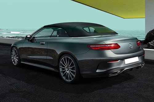 Rear Cross View of Mercedes-Benz E-Class Cabriolet