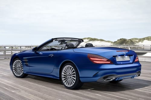 Rear Cross Side View of Mercedes-Benz SL-Class