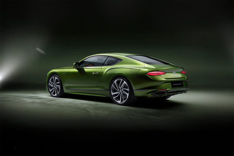 Rear Cross Side View of Bentley Continental GT