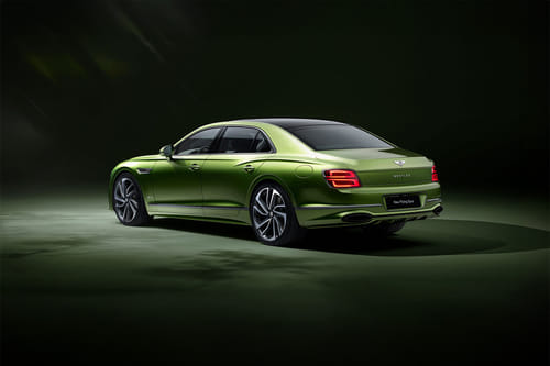 Rear Cross Side View of Bentley Flying Spur