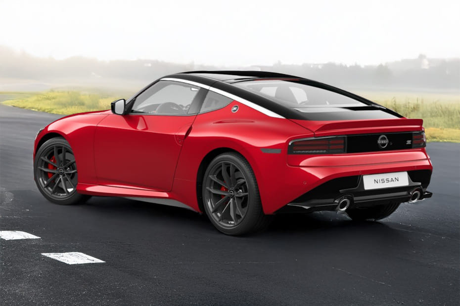 Rear Cross Side View of Nissan Z