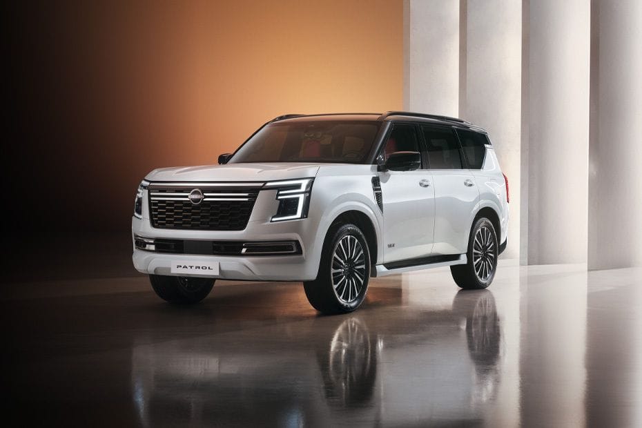 نيسان  باترول  Front angle low view