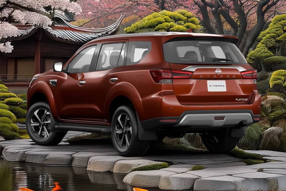 Rear Cross Side View of Nissan Xterra
