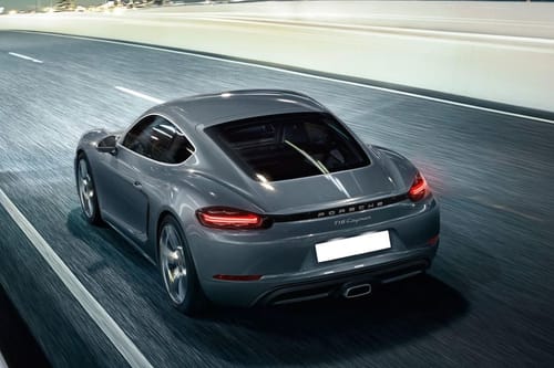 Rear Cross Side View of Porsche 718