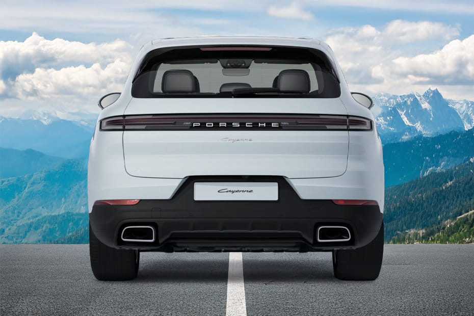 Full Rear View of Porsche Cayenne