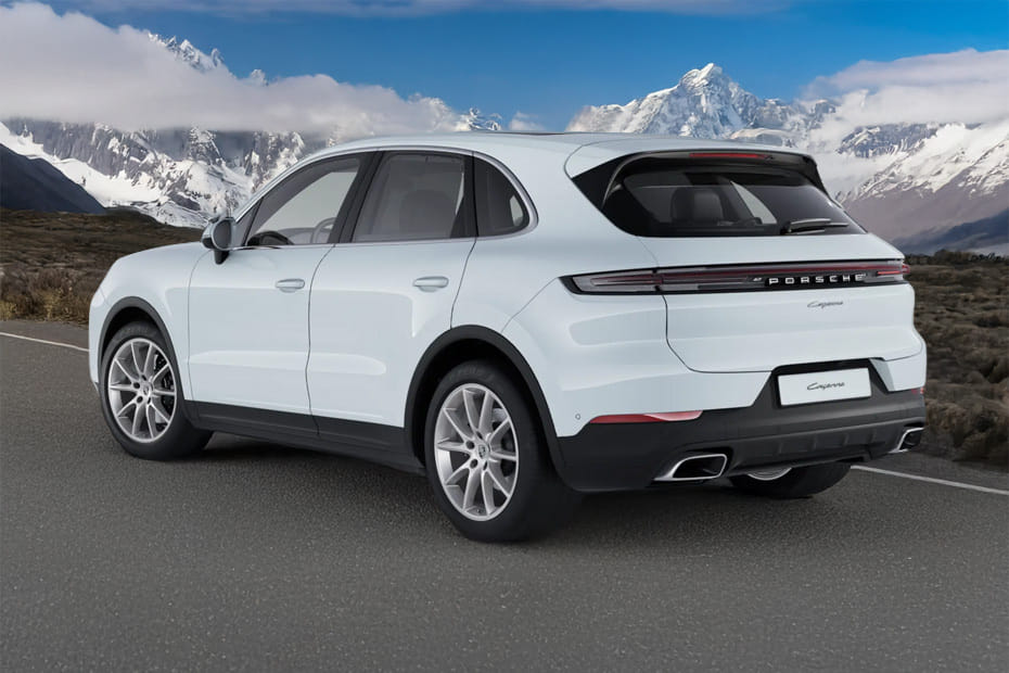 Rear Cross Side View of Porsche Cayenne