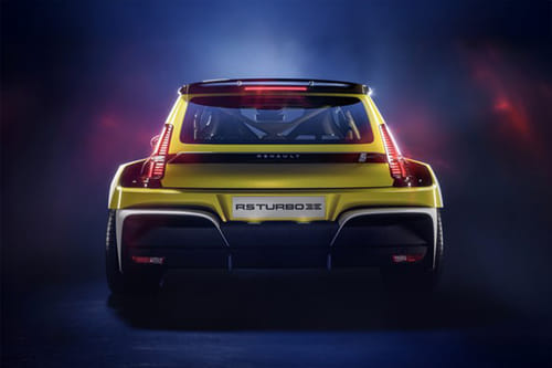 Full Rear View of رينو ٥ تيربو ٣ إي