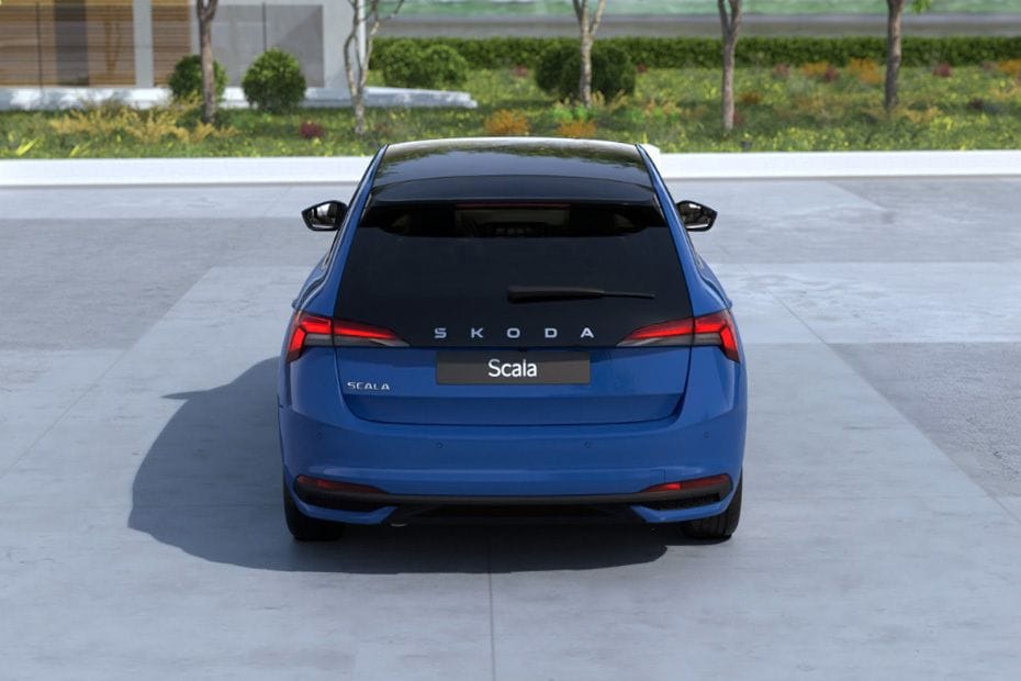 Full Rear View of Skoda Scala 2025