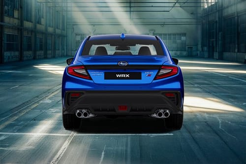 Full Rear View of Subaru WRX