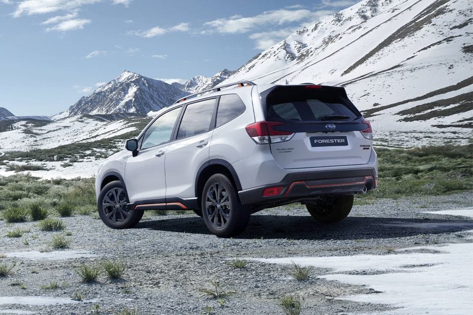 Rear Cross Side View of Subaru Forester