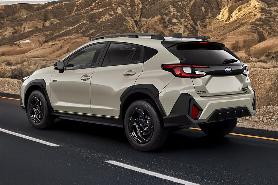Rear Cross Side View of Subaru Crosstrek Hybrid