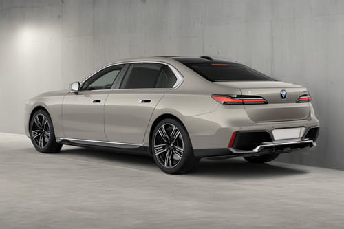 Rear Cross Side View of BMW 7 Series