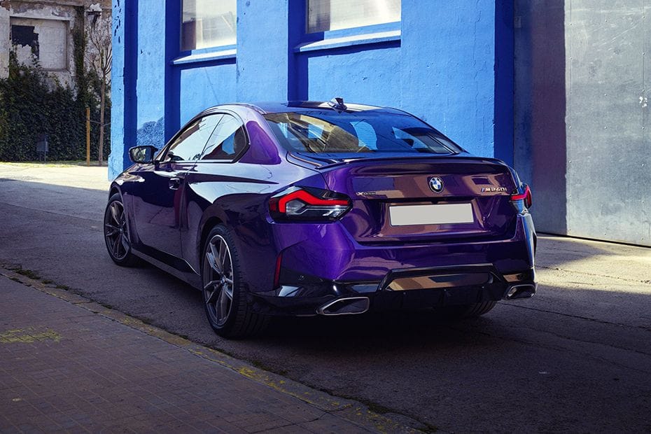 Rear Cross Side View of BMW 2 Series Coupe in Saudi Arabia
