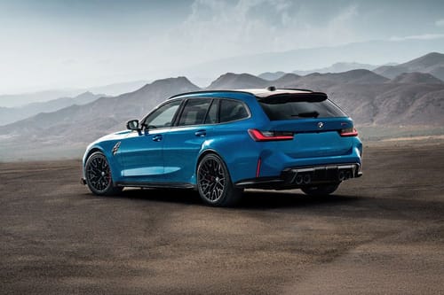 Rear Cross Side View of BMW M3 Touring