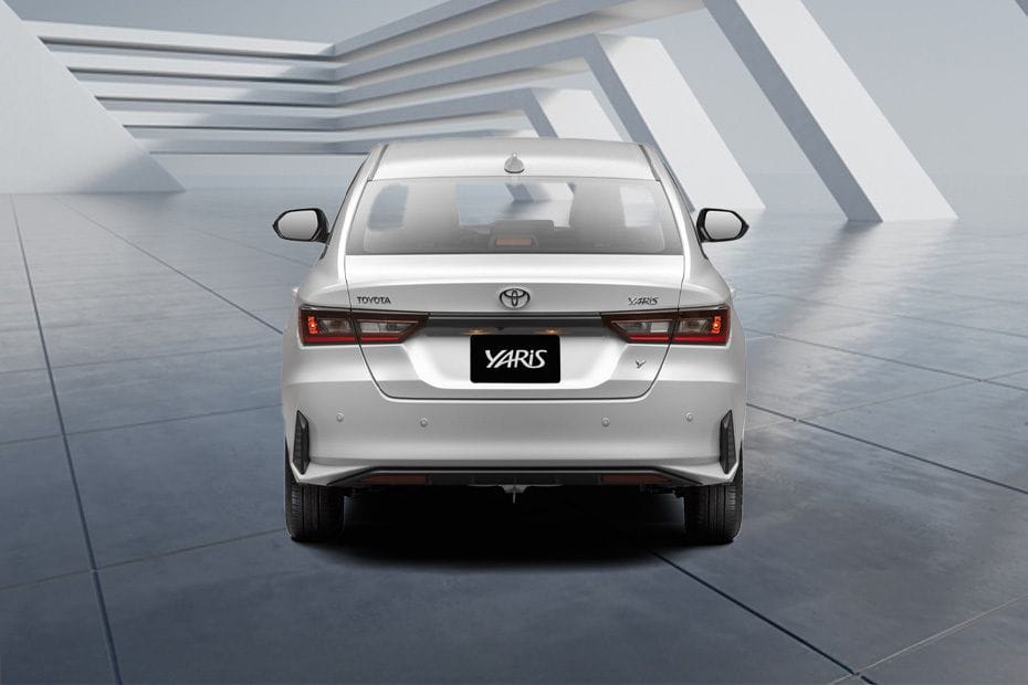 Full Rear View of Toyota Yaris