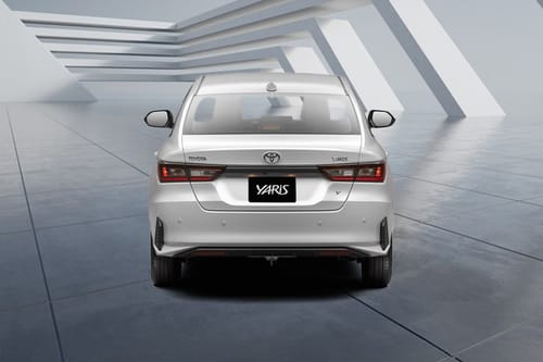 Full Rear View of Toyota Yaris