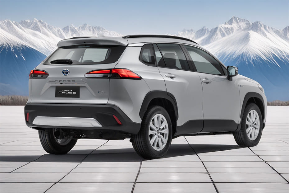 Corolla Cross Rear angle view