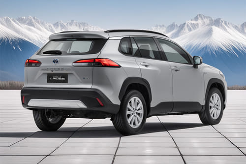 Corolla Cross Rear angle view