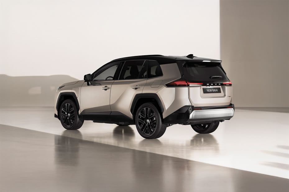 Rear Cross Side View of Toyota RAV4 2026