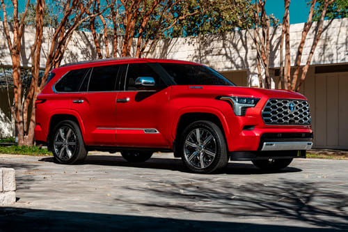 Toyota Sequoia Front Cross Side View