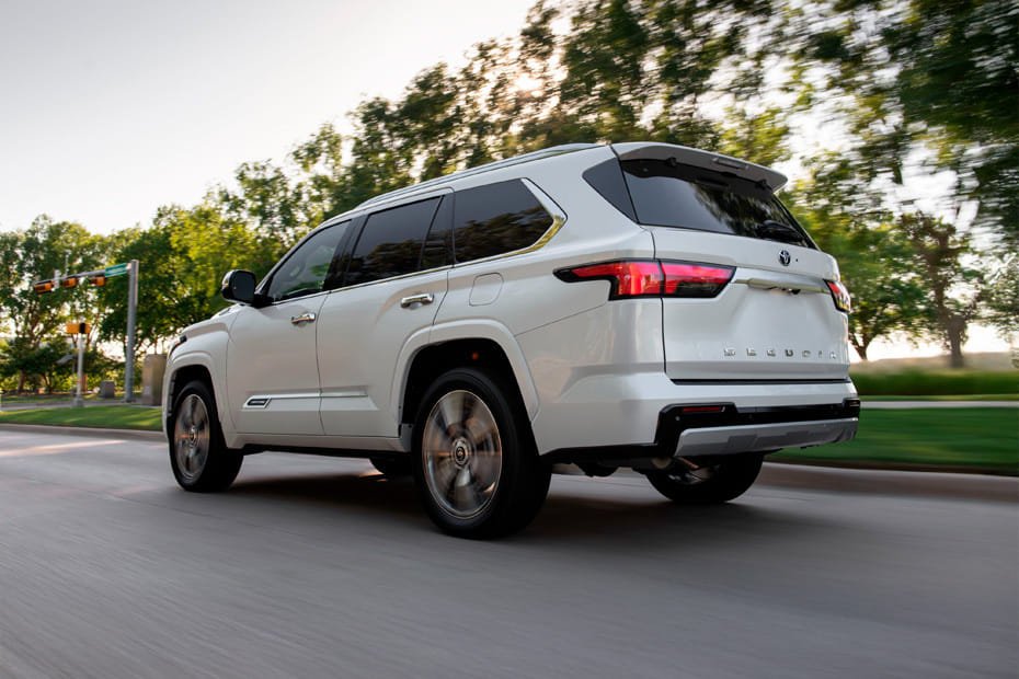 Rear Cross Side View of Toyota Sequoia