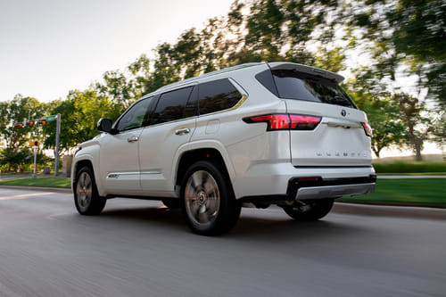Rear Cross Side View of Toyota Sequoia