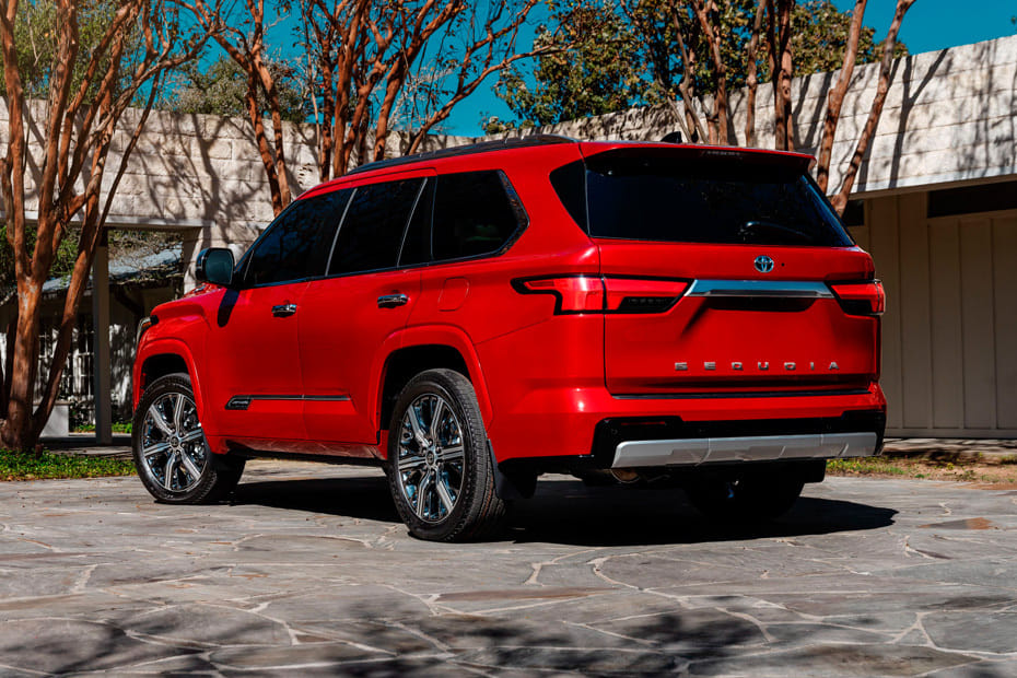 Rear Cross View of Toyota Sequoia