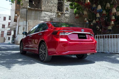 Rear Medium View of Toyota Corolla