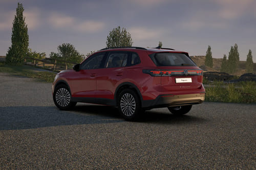 Rear Cross Side View of Volkswagen Tiguan