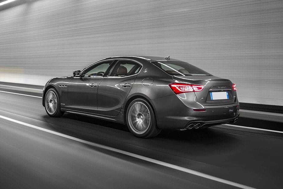 Rear Cross Side View of Maserati Ghibli